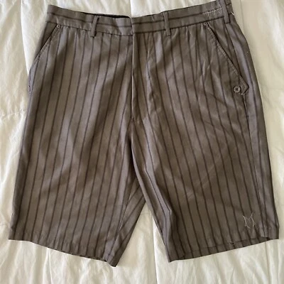 Pantalones Cortos Monarchy Para Hombre Pin Rayas Marrón Talla 36 De Colección Foto 1 de 4