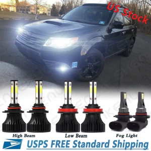Para Subaru Forester 2009-2013 Combo 9005 H11 Faro LED + 9006 Bombilla Antiniebla - Imagen 1 de 12