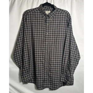 L.L. Bean Hemd Herren Größe Large grün kariert Knopfleiste Langarm Baumwolle - Bild 1 von 10