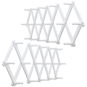 Perchero de pared de acordeón, perchero de madera expandible, perchero de acordeón para pared... - Imagen 1 de 5