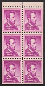 US - Scott 1036a - 1955-68 Liberty Series - Booklet - Pane - MNH - CV = $3.75 - Picture 1 of 1