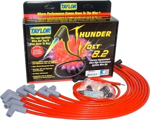 Juego de cables de encendido Red Taylor Thunder Volt bloque pequeño con cubierta de válvula HEI - Imagen 1 de 1