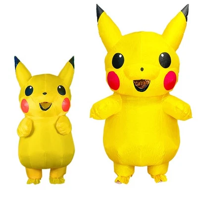 Disfraz Inflable Pikachu Inflable Mascota Niño/Adulto Halloween Juegos con disfraces Fiesta Traje Foto 1 de 4