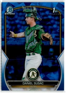 2023 Bowman Chrome Sapphire Daniel Susac #BCP-5 Oakland Athletics - Foto 1 di 2