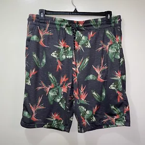 Matix Mens XL Shorts Casual Hawaiian Floral Print Spandex Stretch Waist Summer - Picture 1 of 11