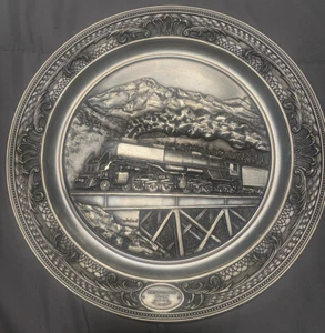 CHALLENGER CLASS 4-6-6-4 Plate #4 Legendary Steam Trains Daniel Stapleford Pewte - Picture 1 of 2