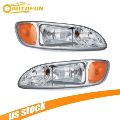 Headlights Headlamps Assembly For Peterbilt 337 382 384 386 387 99-20LH+RH Side - Image 1 of 4
