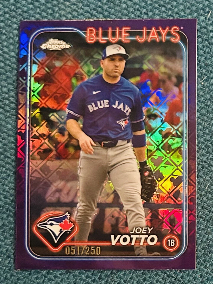 2024 Topps Logofractor #171 Joey Votto Purple /250 Blue Jays CANADA!!🇨🇦🍁 - Image 1 of 1