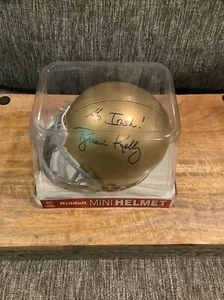 Brian Kelly Notre Dame Signed Autographed “Go Irish” Mini Helmet Steiner Sports - Picture 1 of 5