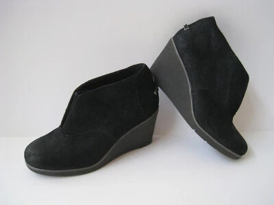 SPERRY ВЕРХНИЙ СИДР ЧЕРНАЯ ЗАМША КОЖА 3» НА ТАНКЕТКЕ БОТИНОК ЖЕНСКИЙ РАЗМЕР США 7 HOT  - Изображение 1 из 4