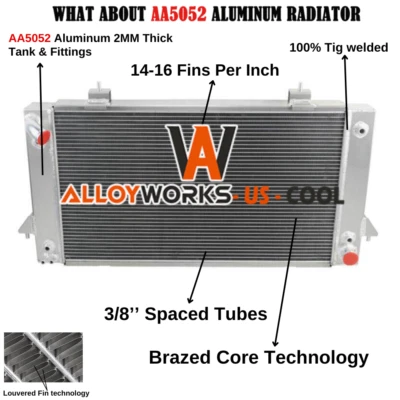 Radiador 3 filas apto 1987-1998 97 Land Rover Range Rover Discovery I II 3,9 L 4,0 L Foto 1 de 4