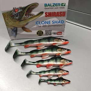 Balzer Shirasu Clone Shad Perch 6,5cm 9cm 12cm 15cm 18cm Barsch 3D Photo Print