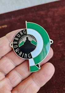 VINTAGE ENAMEL AUTOMOBILE CAR BADGE # NÜRBURG-RING RACE TRACK GERMANY - Picture 1 of 5
