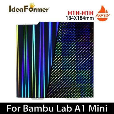 ideaformer Double Sided H1H Build Plate 184x184mm for Bambu Lab A1 Mini  Printer - Image 1 of 4