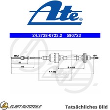 CABLE CLUTCH OPERATION FOR OPEL VAUXHALL ASTRA F CC T92 X 14 XE 16 LZ2 ATE