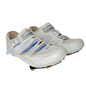 Shimano SH-WR41 Mujer Trinquete Ciclismo Zapatos Blanco Bicicleta de Carretera Talla 9.5 EU 42 - Imagen 1 de 10