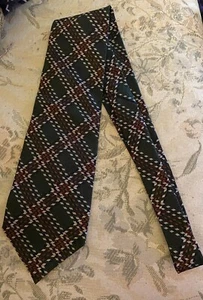 Duck Head Plaid Striped Tie, 56” Imported Silk Made In The USA - Picture 1 of 4
