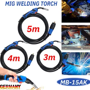 3-5M MIG MAG protective gas hose package welding torch torch MB15 Eurozentral de - Picture 1 of 14