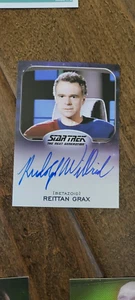 2022 RITTENHOUSE STAR TREK TNG INSCRIPTIONS AUTO RUDOLPH WILLRICH REITTAN GRAX - Picture 1 of 1