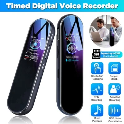 32G Mini Digital Sound Audio Voice Recorder for Lectures Meetings MP3 Player - Image 1 of 4