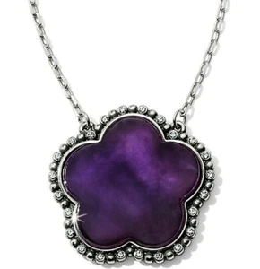 Neu mit Etikett Brighton TWINKLE LA FLOR Halskette Silber Amethyst lila Blume UVP 78 $ - Bild 1 von 5