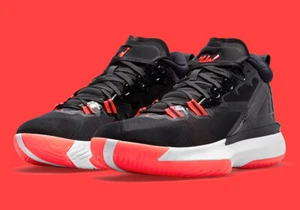 Jordan Zion 1 PF DA3129 006 Black/Bright Crimson-White New Men's Sz 8.5 WIDE 2E - Picture 1 of 9