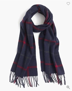J Crew Patterned cashmere scarf 13”X6” - Picture 1 of 3