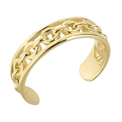 Zehenring Zehring  Oval 925 Silber vergoldet Zehenschmuck - Bild 1 von 2