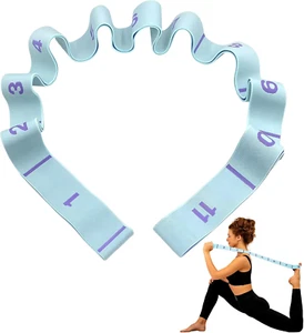 Yoga Stretching Strap,Yoga Set,Dehnungsband Mit 11 Schlaufen, Yoga Stretch Gurt, - Bild 1 von 7