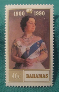 1990 Bahamas-90th Birthday of Queen Mother-MNH Single - Picture 1 of 2