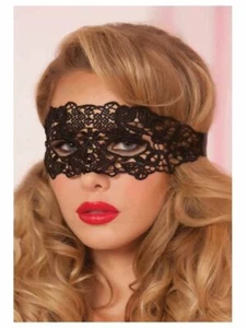 Sexy Black Lace eye mask Ladies Masquerade Ball Costume Party Fancy Dress New - Picture 1 of 1