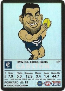 2009 Teamcoach Magic Wildcard (MW-03) Eddie BETTS Carlton (ERROR) - Picture 1 of 1