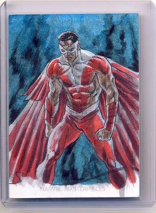 2022 Marvel Masterpieces Sketchkarte Streb Falcon - Bild 1 von 2