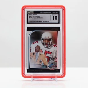 Calcio 2024 Eneas Williams #1 Panini SCORE NFL Men of Canton CGC 10 Gemme Ottime Condizioni - Foto 1 di 4