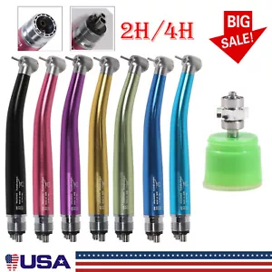 NSK Style Dental High Speed Handpiece PANA-MAX Air Turbine 2/4 Holes 7 Colors td - Picture 1 of 43