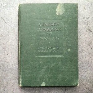 Century Handbook of Writing Book by Garland Greever and Easley Jones 1918 - Picture 1 of 12