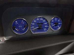 Fits: Peugeot Boxer I  1994-2006  Poliertes Aluminium Tachoringe Tacho Ringe x3 - Bild 1 von 5