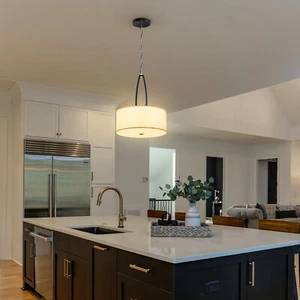 Ceiling Light Kitchen Pendant Light Black Chandelier Island Light E26 Bulb Base - Picture 1 of 8