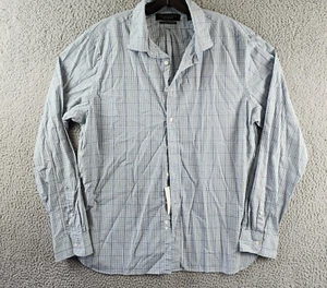The Men's Store at Bloomingdale's Slim Fit Button Up Shirt Men's XL Slate Blue - Picture 1 of 12