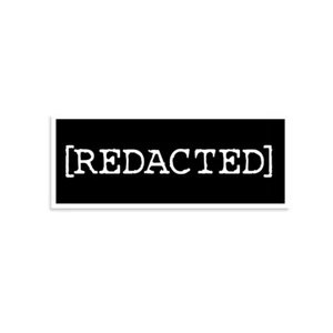 Redacted Sticker - Picture 1 of 8