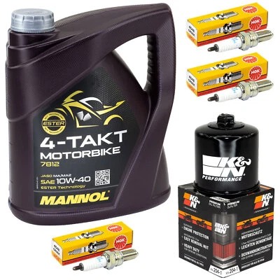 Öl Inspektion für Triumph Street Triple 675 2013-2017 Set 4L Ölfilter Zündkerze - Bild 1 von 4