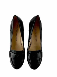 Marc Fischer US 6,5 schwarze Halbschuhe Blockabsätze Slipper - Bild 1 von 4