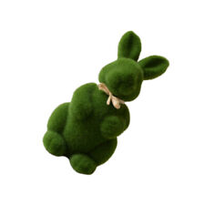  Miniature Bunnies Rabbit Collectible Figurines Artificial Moss