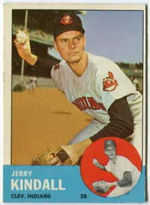 1963 Topps #36 Jerry Kindall Cleveland Indians - Bild 1 von 2