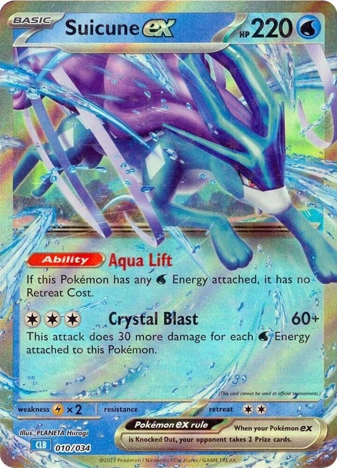 Holo Suicune ex 010/034 Trading Card Game Classic  Pokemon TCG - Image 1 of 1