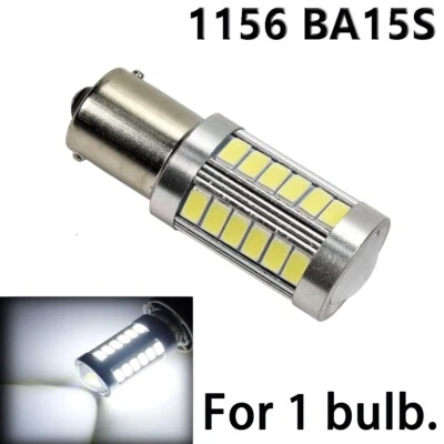 1156 BA15S 7506 3497 1141 P21W Blanco 33 Bombilla LED Luz de freno trasero Y1 YAN Foto 1 de 4