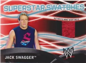 2011 TOPPS WWE JACK SWAGGER 2-COLOR SUPERSTAR SWATCHES - Picture 1 of 1