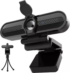 Computer Webcam Kamera 4K mit Mikrofon und Stativ Privat für PC Desktop B392 - Bild 1 von 9