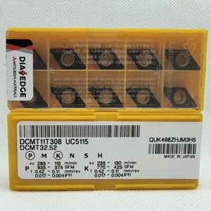 HERRAMIENTA CNC MITSUBISHI 10 piezas DCMT11T308 UC5115 DCMT32.52 Insertos de carburo originales - Imagen 1 de 5
