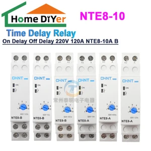 On Delay Off Delay Timer Relay Time Delay Relay 220V 120A NTE8-10A B - Picture 1 of 11